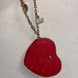 Juicy Couture Red Heart-Shaped Wristlet